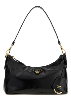Black leather handbag Black PRADA (1BC305VDOM2CYR)