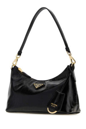 Black leather handbag Black PRADA (1BC305VDOM2CYR)
