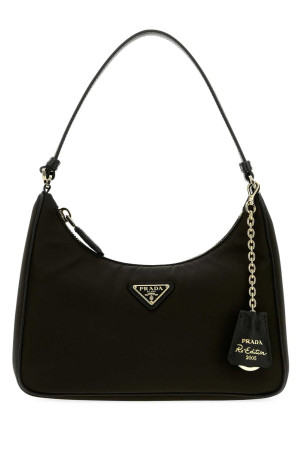Чорна сумка через плече Prada Re-Edition 2005 з матеріалу Re-Nylon, PRADA (1N204PR064)