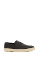 Dark brown leather loafers PRADA (2DG166FG000013)