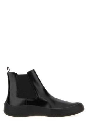 Black leather ankle boots Black PRADA (2TE219FG000055)