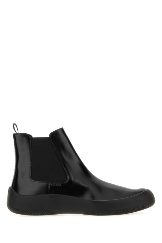 Черные кожаные ботильоны PRADA (2TE219FG000055)