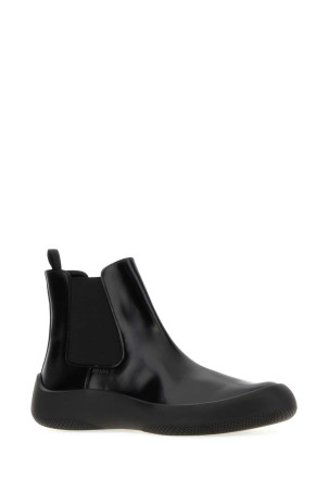 Black leather ankle boots Black PRADA (2TE219FG000055)