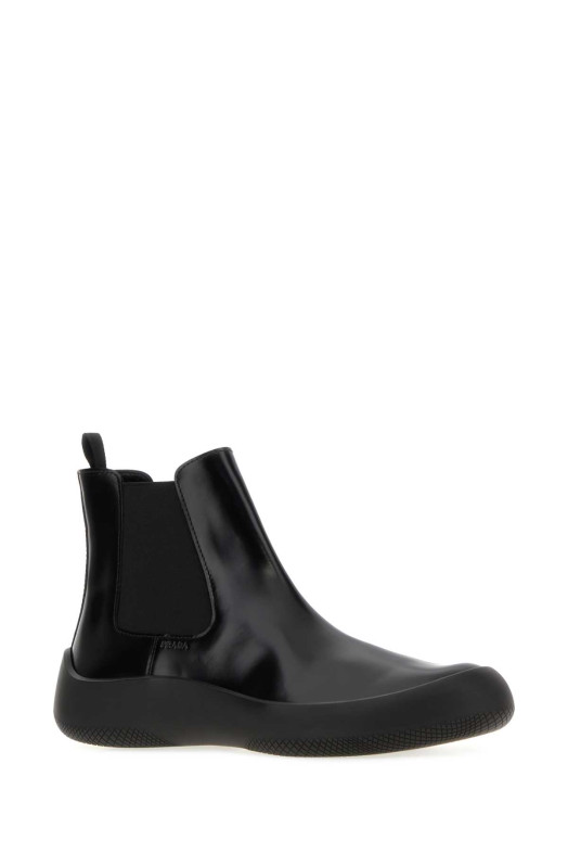 Черные кожаные ботильоны PRADA (2TE219FG000055)