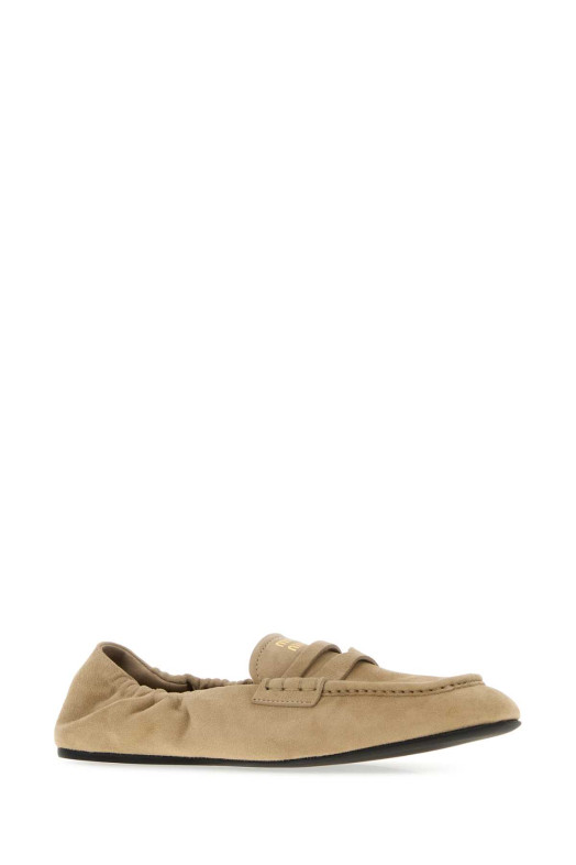 Sand suede loafers MIU MIU (5D341EFD005008)