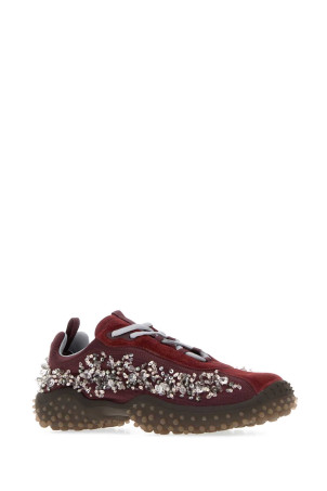 Bordeaux suede and tech fabric Bubble sneakers MIU MIU (5E808EFA0453ZR4)