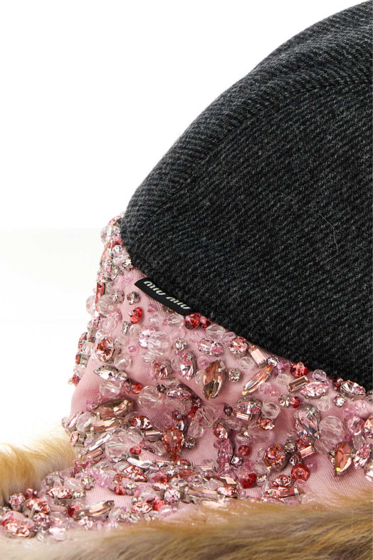 Two-tone wool hat MIU MIU (5HC5612ZSG)
