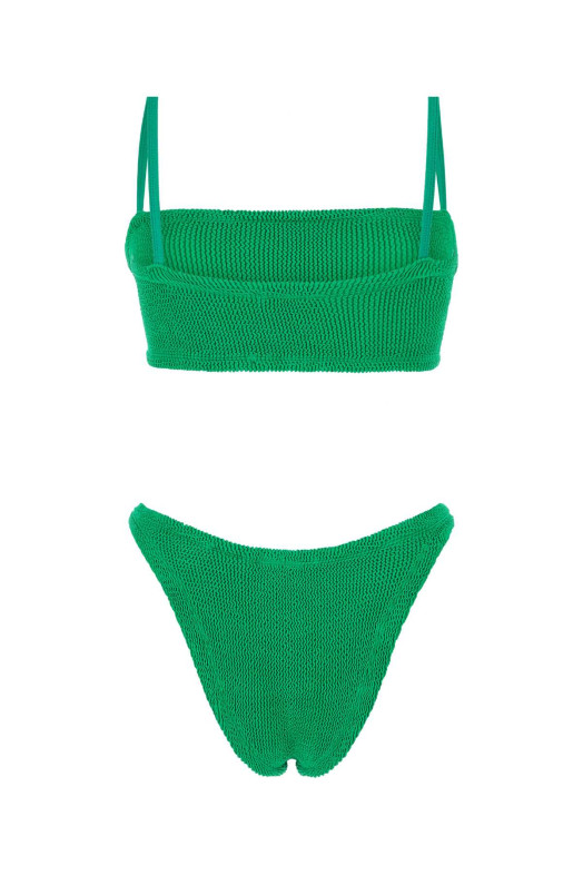 Grass green stretch nylon Gigi bikini Green HUNZA G (GIGIBIKINI)