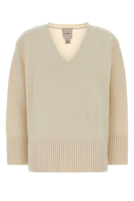 Cream wool sweater CALVIN KLEIN COLLECTION (LV044H325G)