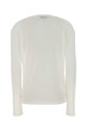 White cotton t-shirt Black MIU MIU (MJL939SOOO133O)