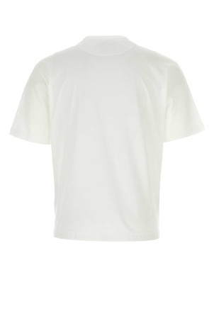 White cotton t-shirt Black PRADA (UJN661S22111CK)