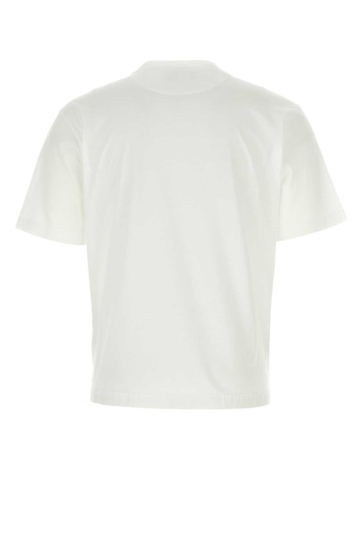 White cotton t-shirt Black PRADA (UJN661S22111CK)
