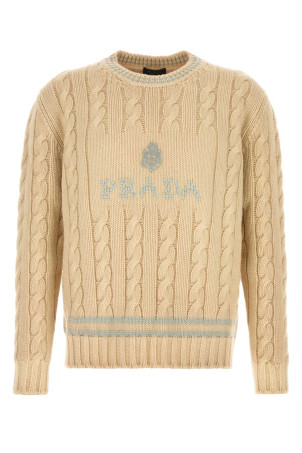 Cream wool sweater PRADA (UMF422SOOO6259)
