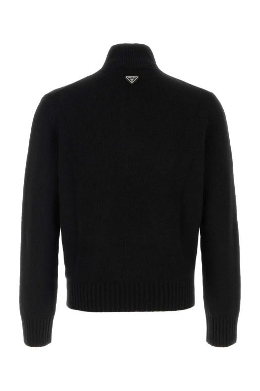 Черный свитер из смешанной шерсти, черный, PRADA (UMR701SOOO60AQ)