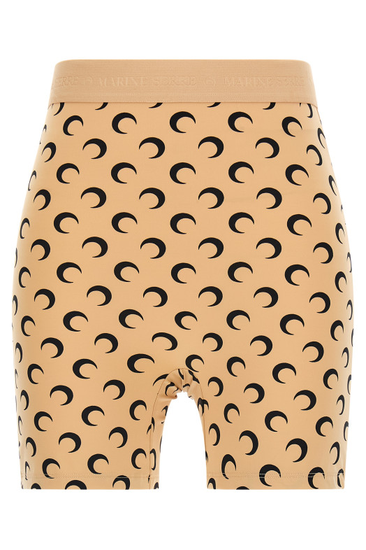 'Recycled moon' biker shorts Beige