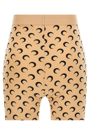 'Recycled moon' biker shorts Beige