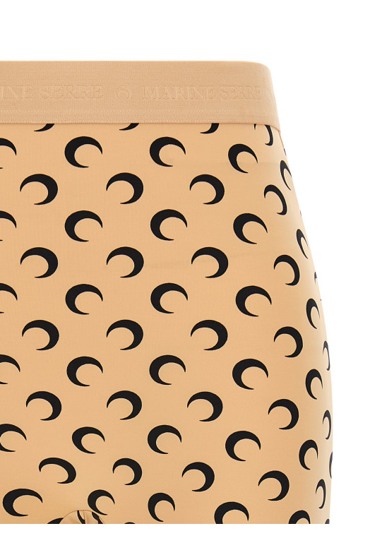 'Recycled moon' biker shorts Beige