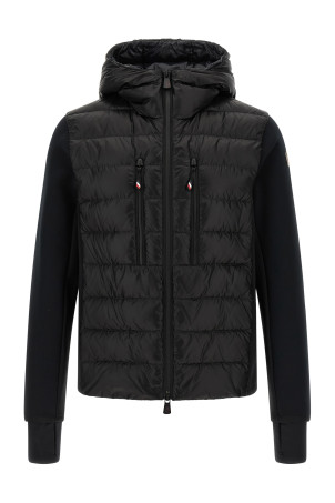Black padded hoodie Black