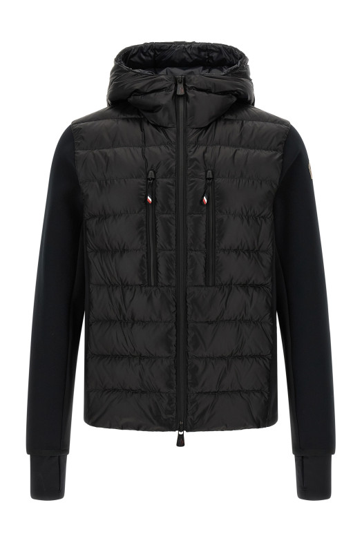 Black padded hoodie Black