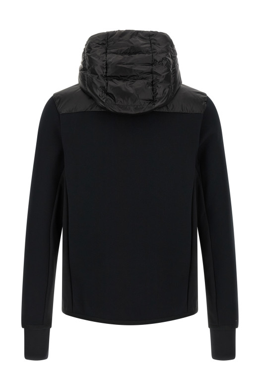 Black padded hoodie Black