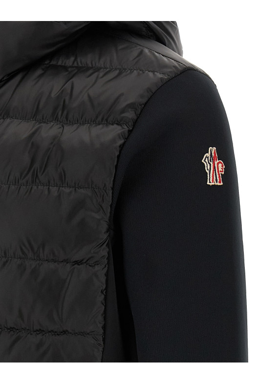 Black padded hoodie Black