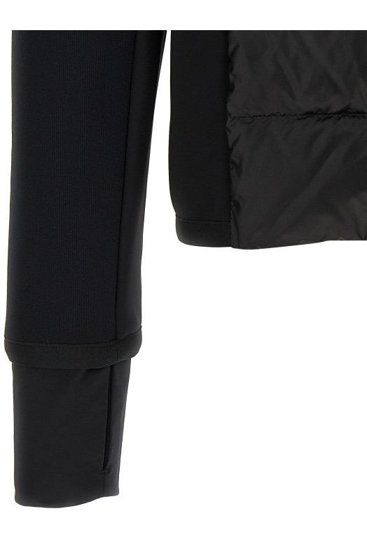 Black padded hoodie Black