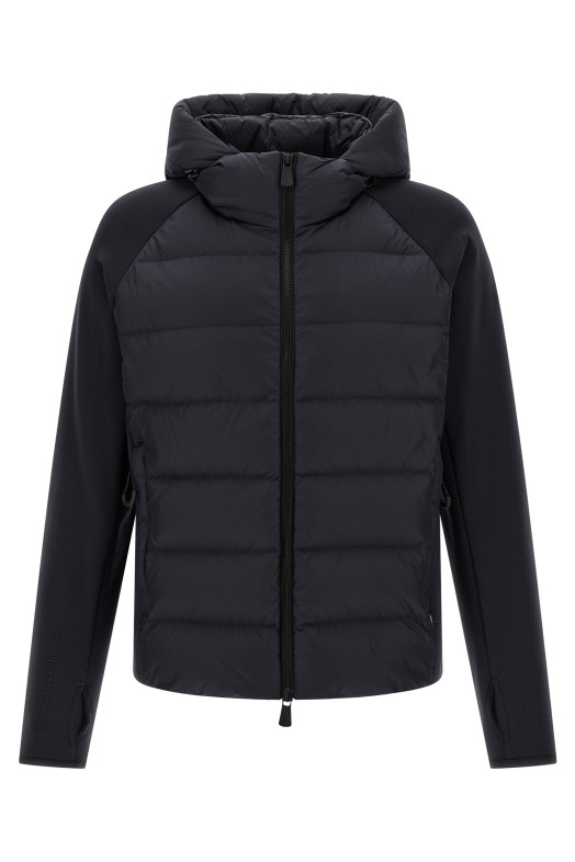 Blue padded hoodie Blue