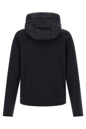Blue padded hoodie Blue