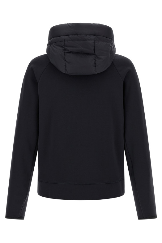 Blue padded hoodie Blue