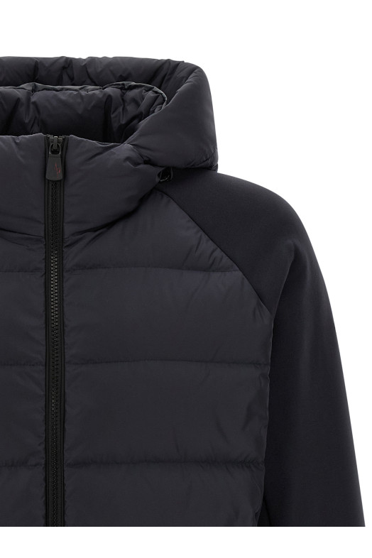 Blue padded hoodie Blue