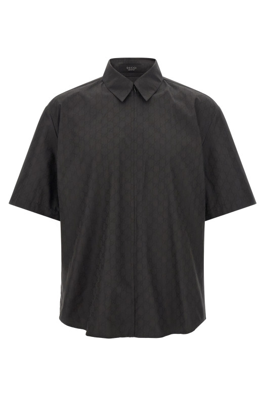 GG zip shirt Gray