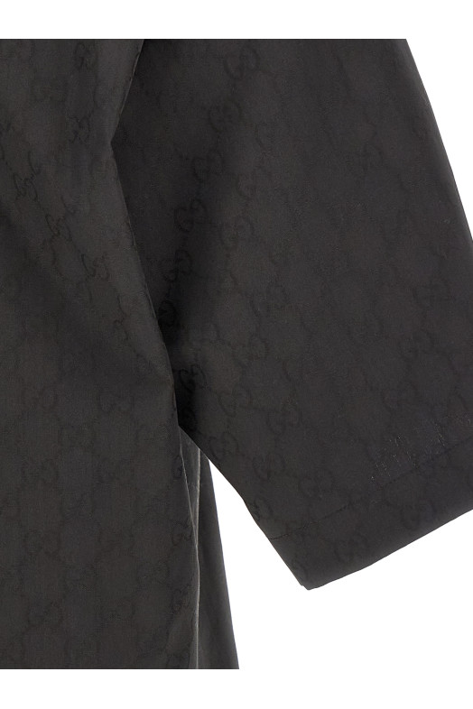 GG zip shirt Gray