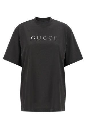 Glitter logo t-shirt Gray