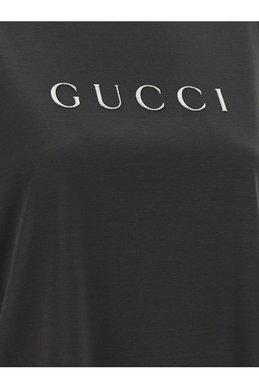 Glitter logo t-shirt Gray