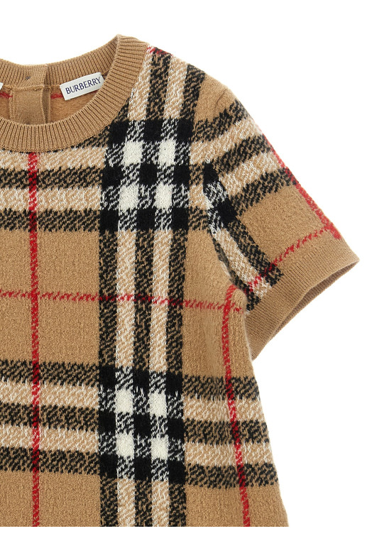 'Estera' check dress Beige