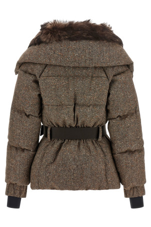 'Gelise' brown down jacket Brown