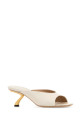 Кожаные туфли-муле Igea цвета слоновой кости SALVATORE FERRAGAMO (01L7657935221C)
