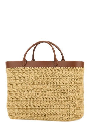Raffia shopping bag PRADA (1BG499VGOO2M2Q)