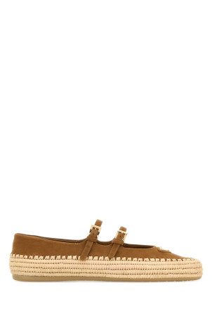 Camel suede ballerinas PRADA (1F869NF005008)