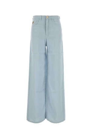 Pastel light blue linen Skater wide-leg pant LOIS (32278032)