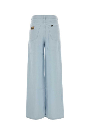 Pastel light blue linen Skater wide-leg pant LOIS (32278032)