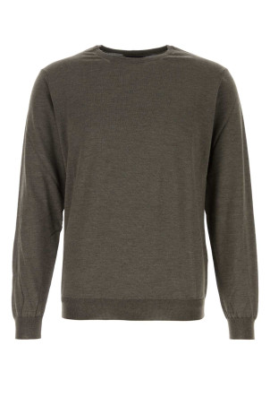 Brown silk blend sweater GIORGIO ARMANI (3HSM37SM63Z)
