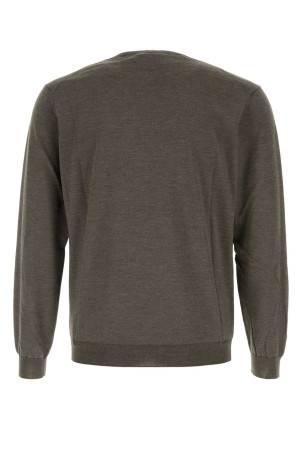 Brown silk blend sweater GIORGIO ARMANI (3HSM37SM63Z)