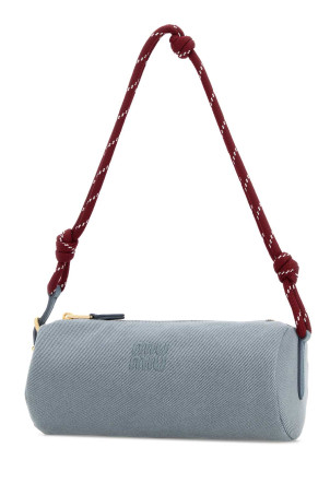 Light blue gabardine shoulder bag MIU MIU (5NE8532IA7)