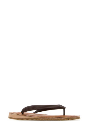 Brown rubber thong slippers MIU MIU (5Y638EF0053ZMW)