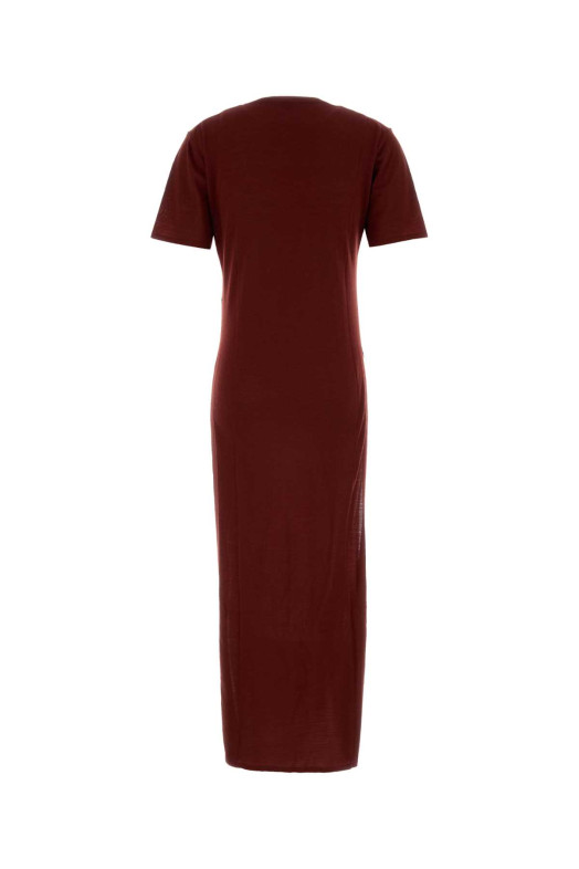 Burgundy wool dress SAINT LAURENT (839059Y76UO)