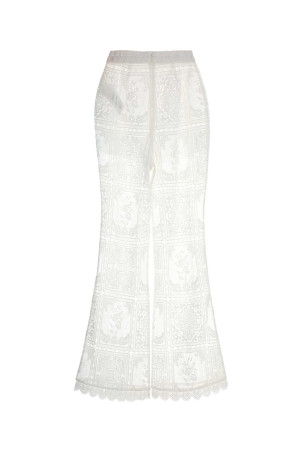 White lace Aster pant Black ZIMMERMANN (8518PSS261)