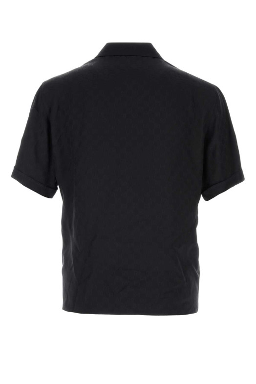 Black GG silk shirt GUCCI (864366ZATF9)