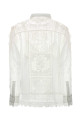 White ramie Aster shirt Black ZIMMERMANN (8731TSS261)