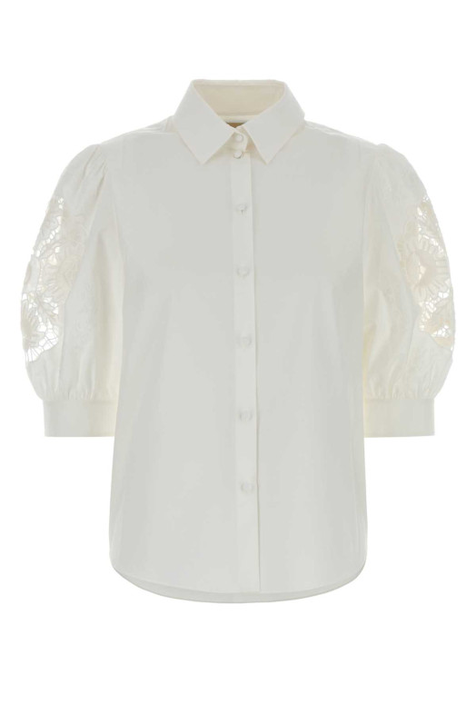 White poplin shirt VALENTINO GARAVANI (9B3AA0H65A6)
